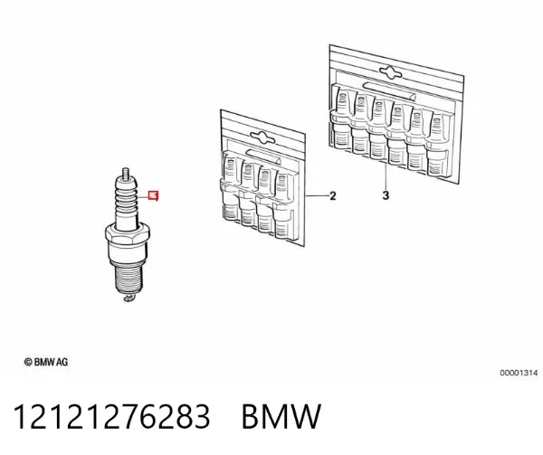 Świeca zapłonowa 12121276283 BMW