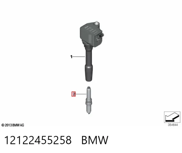 Świeca zapłonowa 12122455258 BMW