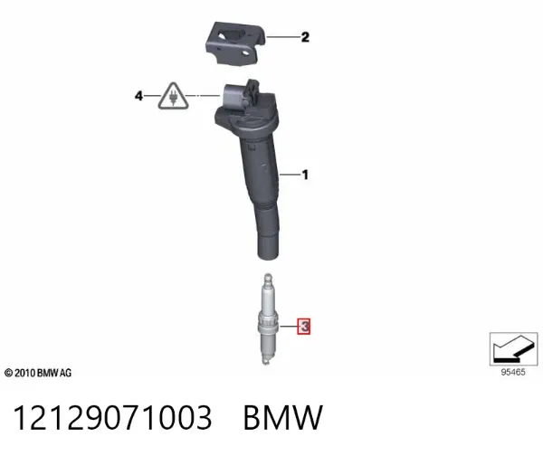Świeca zapłonowa 12129071003 BMW
