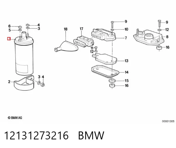 Cewka zapłonowa 12131273216 BMW