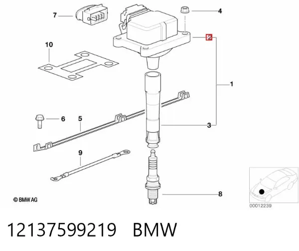 Cewka zapłonowa 12137599219 BMW