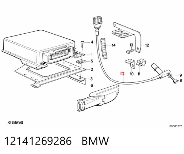 Czujnik położenia wału korbowego 12141269286 BMW