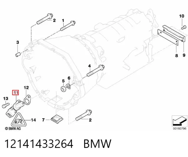 Czujnik położenia wału korbowego 12141433264 BMW