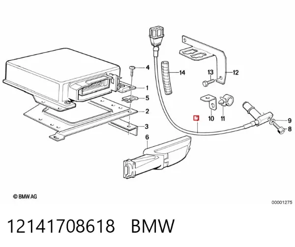 Czujnik położenia wału korbowego 12141708618 BMW