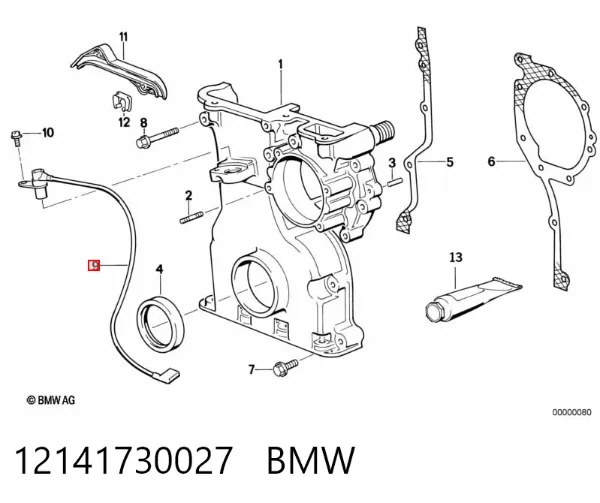 Czujnik położenia wału korbowego 12141730027 BMW