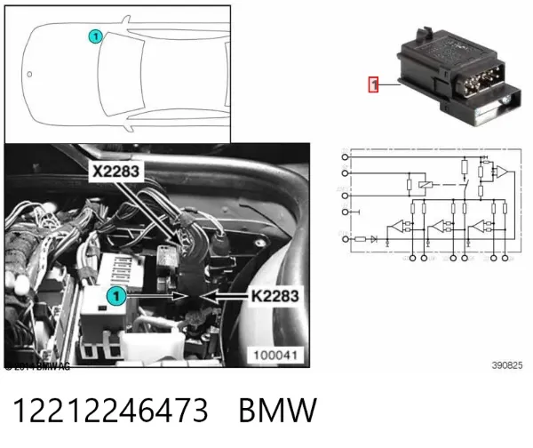 Przekaźnik świec żarowych 12212246473 BMW