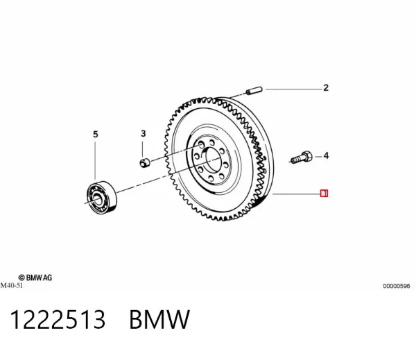 Koło zamachowe silnika 1222513 BMW