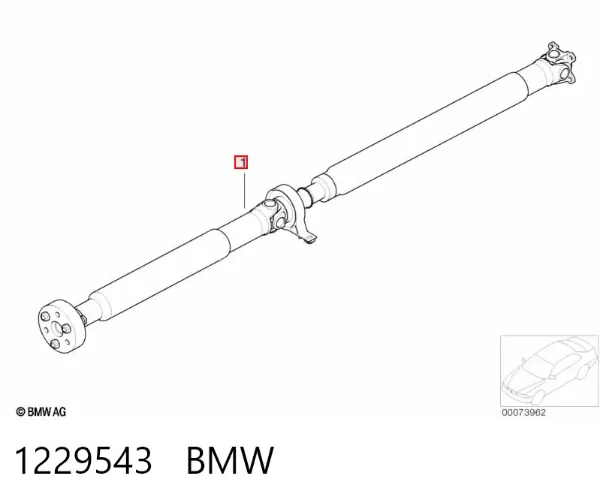 Wał Cardana tylny, kompletny BMW 3 E46