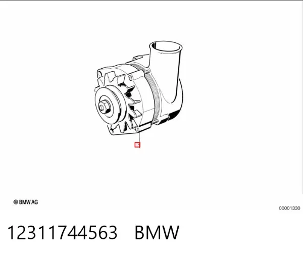 Alternator 12311744563 BMW