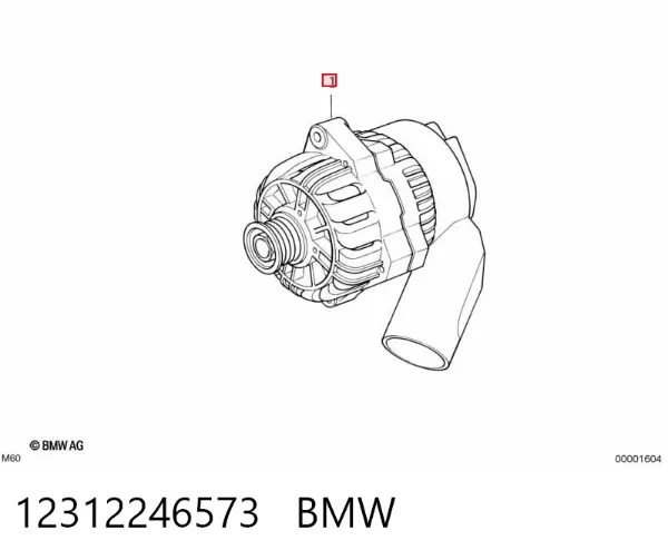 Alternator 12312246573 BMW