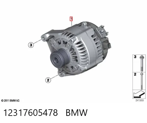 Alternator 12317605478 BMW