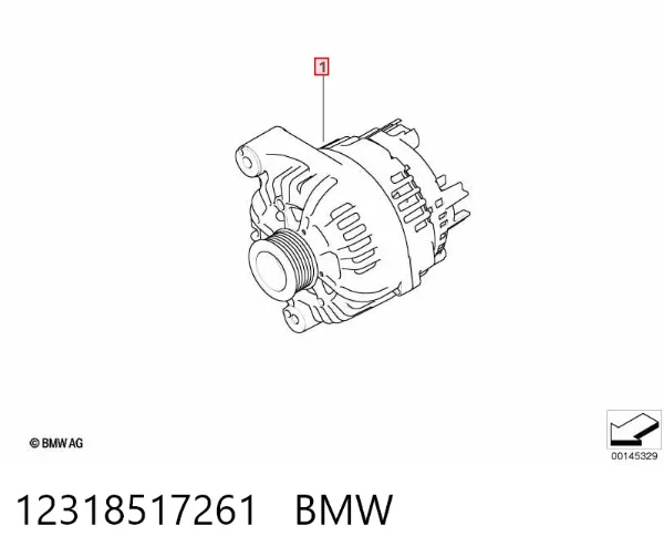 Alternator 12318517261 BMW