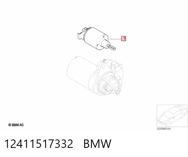 Elektromagnes rozrusznika 12411517332 BMW