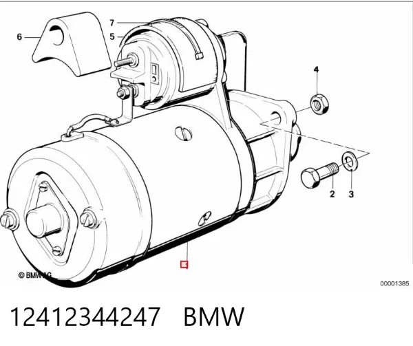 Rozrusznik 12412344247 BMW