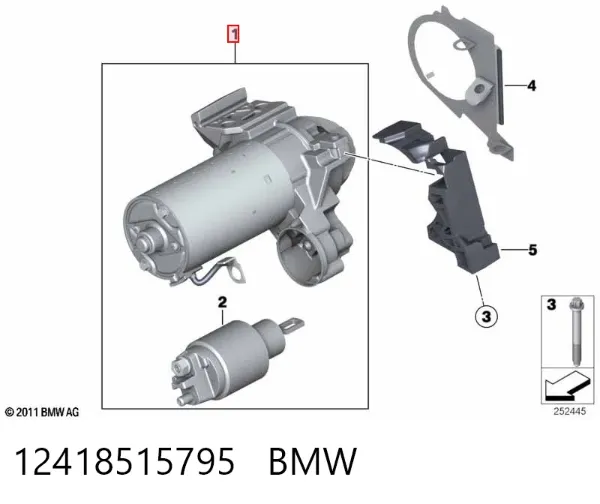 Rozrusznik 12418515795 BMW