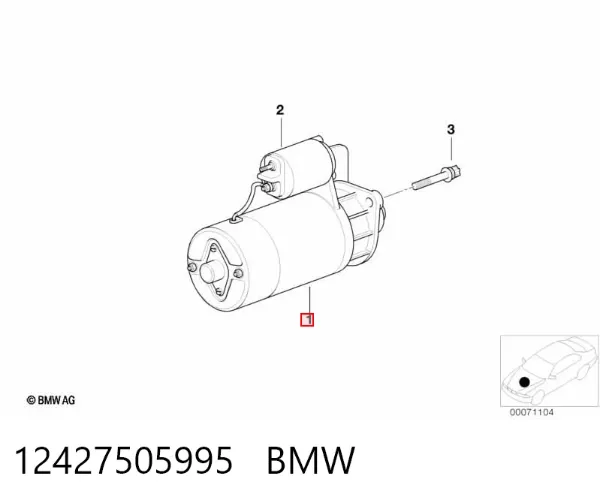 Rozrusznik 12427505995 BMW