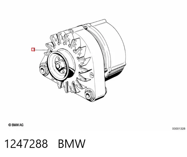 Alternator 1247288 BMW