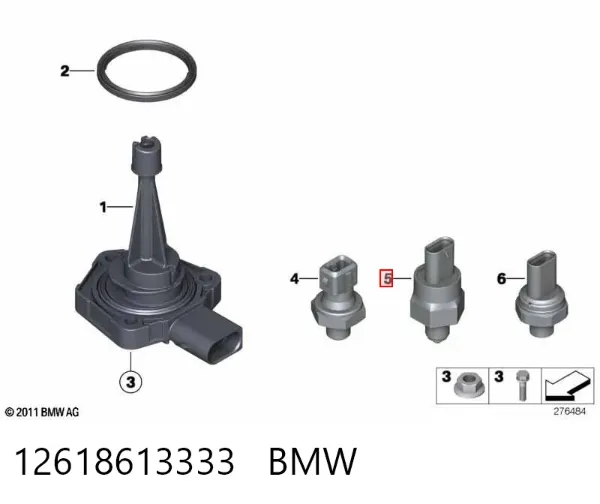 Czujnik ciśnienia oleju 12618613333 BMW