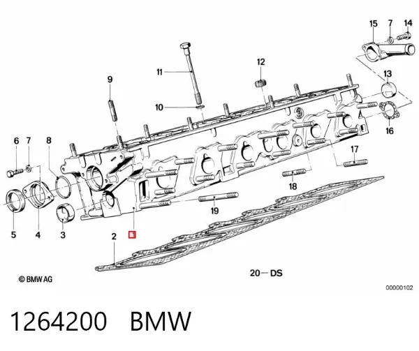 Głowica cylindrów BMW 3 E30
