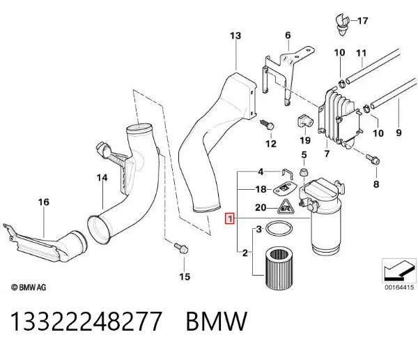 Filtr paliwa 13322248277 BMW