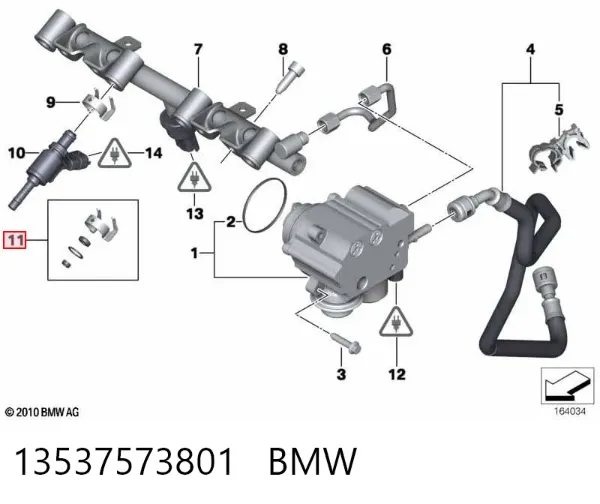 Zestaw naprawczy wtryskiwacza 13537573801 BMW