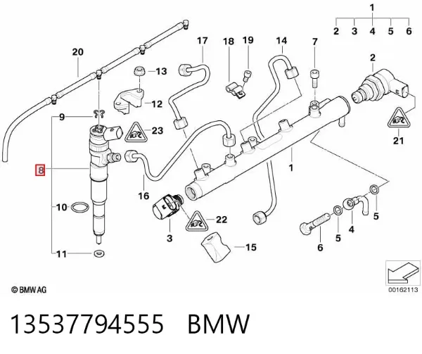 Wtryskiwacz paliwa 13537794555 BMW