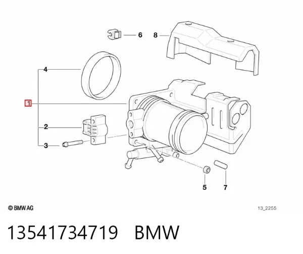 Przepustnica, komplet BMW 5 E34