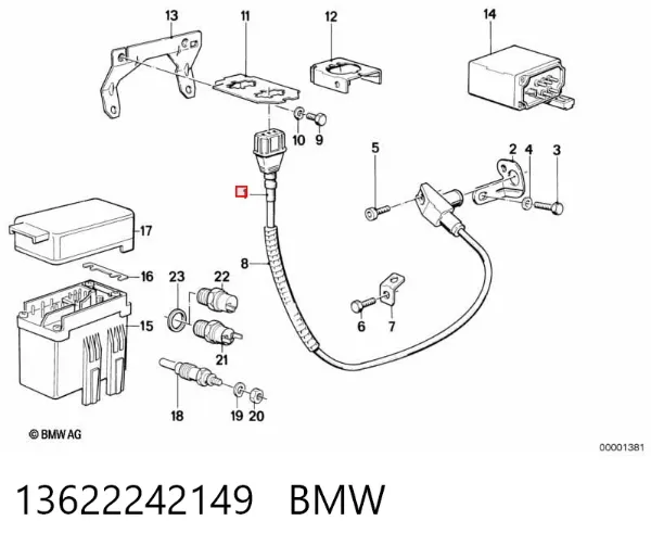 Czujnik położenia wału korbowego 13622242149 BMW