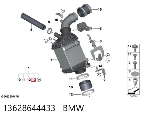 Czujnik ciśnienia w kolektorze ssącym, MAP 13628644433 BMW