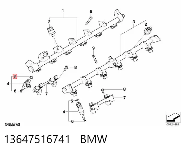 Uszczelka korka wlewu oleju 13647516741 BMW