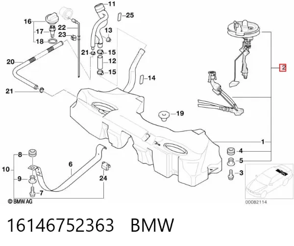 Zbiornik paliwa BMW 5 E39