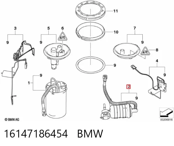 Filtr paliwa 16147186454 BMW
