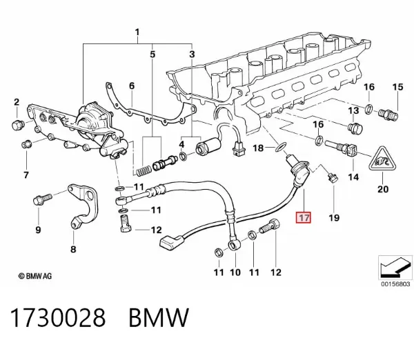 Czujnik położenia wałka rozrządu 1730028 BMW