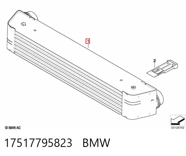 Chłodnica intercoolera 17517795823 BMW
