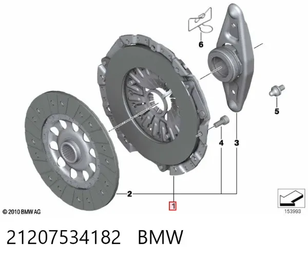 Zestaw sprzęgła (3 części) 21207534182 BMW
