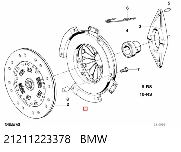 Docisk sprzęgła 21211223378 BMW