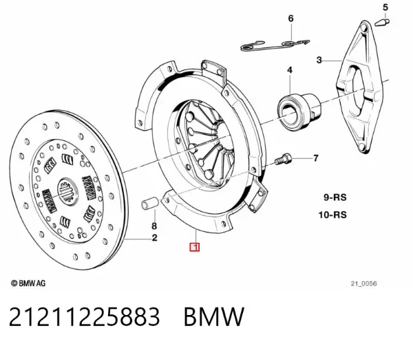 Docisk sprzęgła 21211225883 BMW