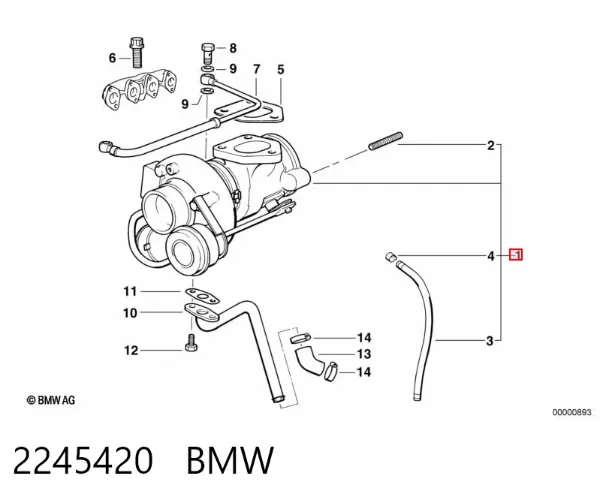 Turbina 2245420 BMW