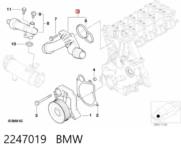 Termostat 2247019 BMW