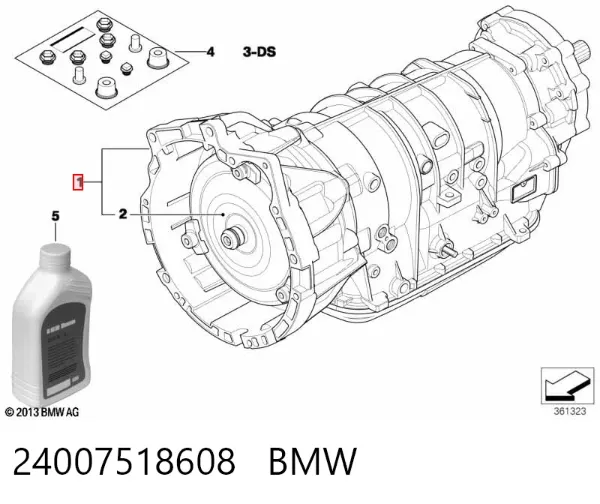 Automatyczna skrzynia biegów, kompletna 24007518608 BMW