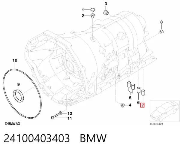 Zestaw naprawczy automatycznej skrzyni biegów 24100403403 BMW
