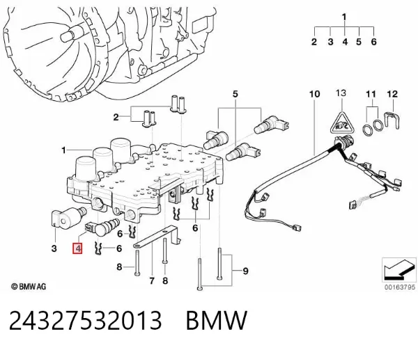Solenoid automatycznej skrzyni biegów BMW X3 E83