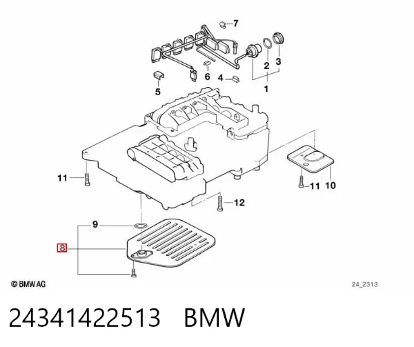 Filtr automatycznej skrzyni biegów 24341422513 BMW