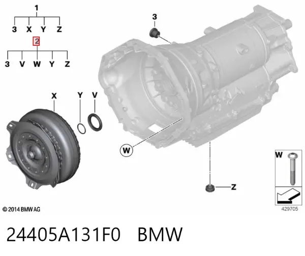 Zestaw naprawczy bloku hydraulicznego skrzyni biegów automatycznych 24405A131F0 BMW