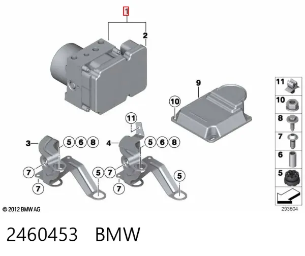 Sterownik ABS  hydrauliczny BMW 3 F30, F80