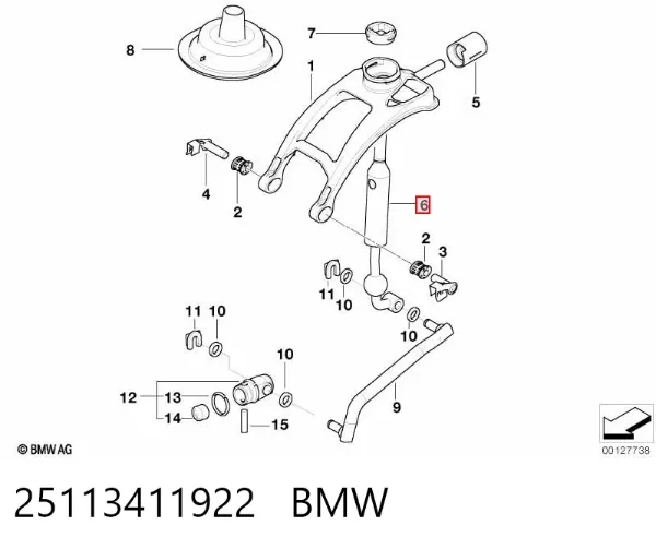 Dźwignia zmiany biegów BMW X3 E83