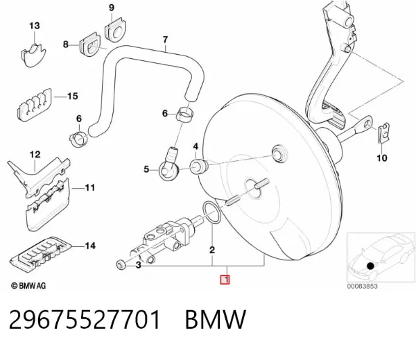 Wzmacniacz próżniowy hamulców 29675527701 BMW