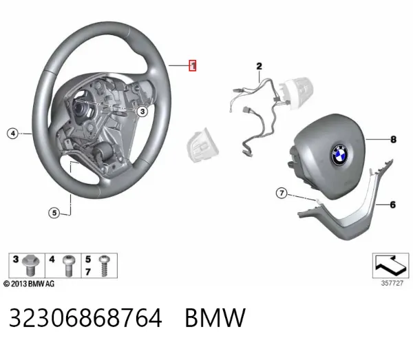 Kierownica BMW X5 F15, F85