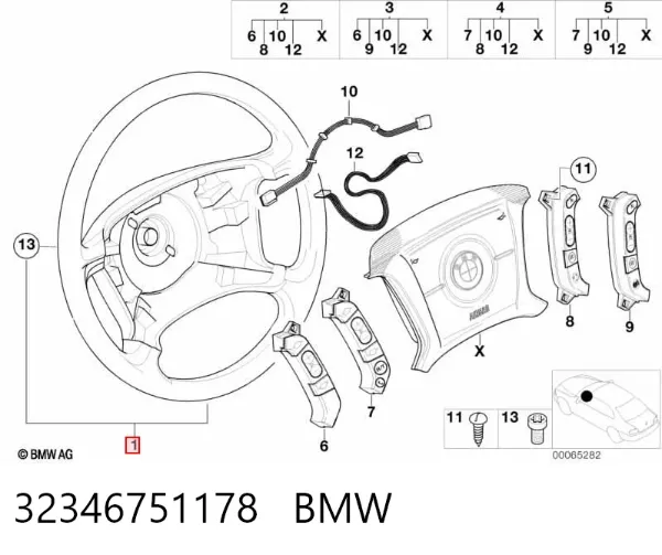 Kierownica BMW X5 E53