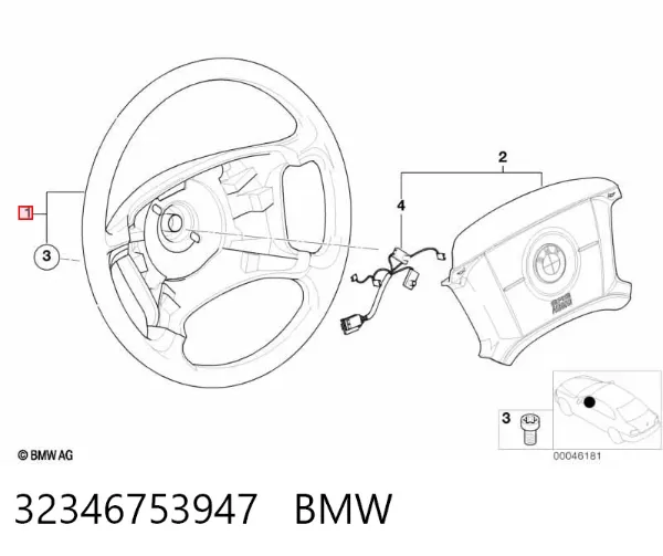 Kierownica 32346753947 BMW